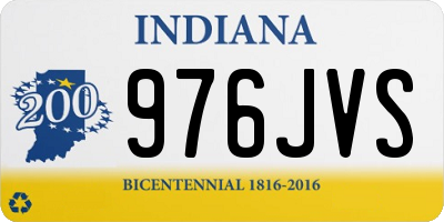 IN license plate 976JVS
