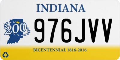 IN license plate 976JVV
