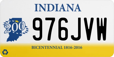 IN license plate 976JVW