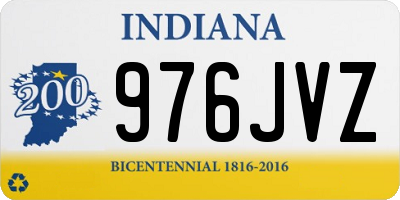 IN license plate 976JVZ