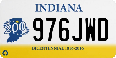 IN license plate 976JWD