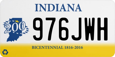 IN license plate 976JWH