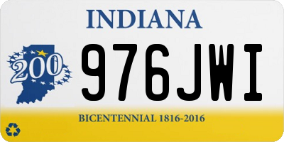 IN license plate 976JWI
