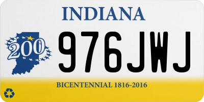 IN license plate 976JWJ