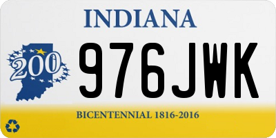 IN license plate 976JWK