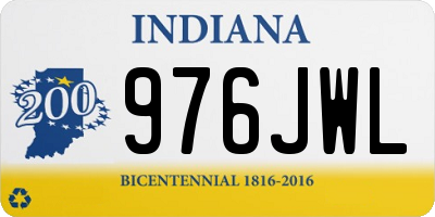 IN license plate 976JWL