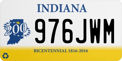 IN license plate 976JWM