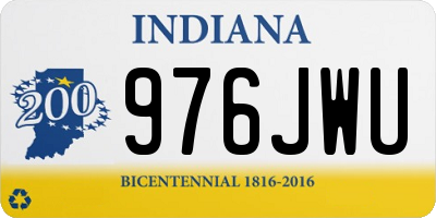 IN license plate 976JWU