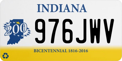 IN license plate 976JWV