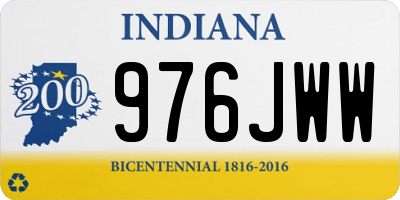 IN license plate 976JWW