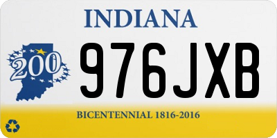 IN license plate 976JXB