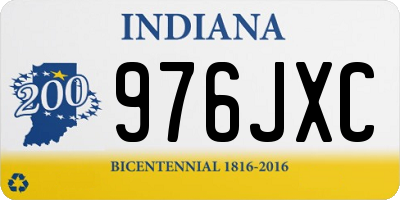 IN license plate 976JXC