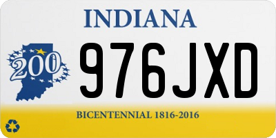 IN license plate 976JXD