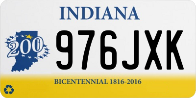 IN license plate 976JXK