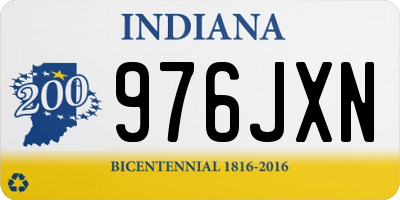 IN license plate 976JXN