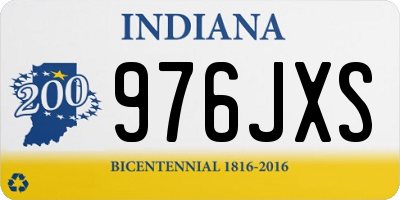 IN license plate 976JXS