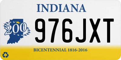 IN license plate 976JXT
