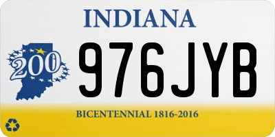 IN license plate 976JYB