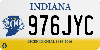 IN license plate 976JYC