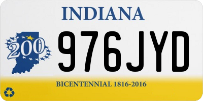 IN license plate 976JYD