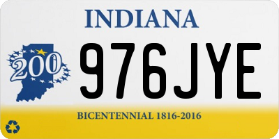 IN license plate 976JYE
