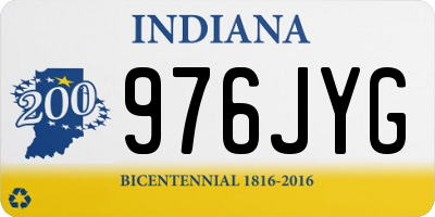 IN license plate 976JYG