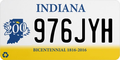 IN license plate 976JYH