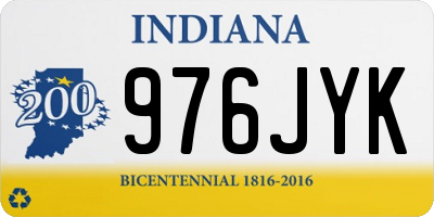 IN license plate 976JYK