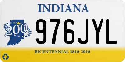 IN license plate 976JYL