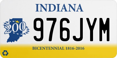 IN license plate 976JYM