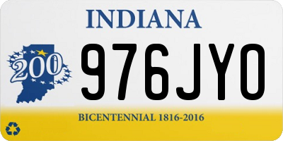 IN license plate 976JYO