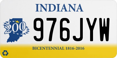 IN license plate 976JYW