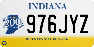IN license plate 976JYZ