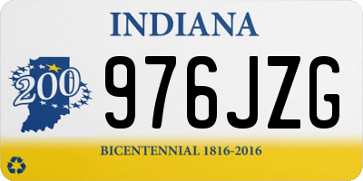 IN license plate 976JZG