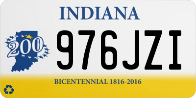 IN license plate 976JZI