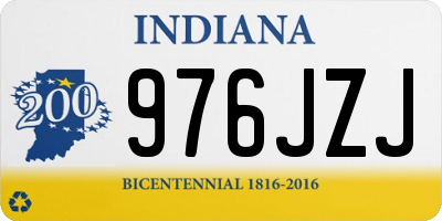 IN license plate 976JZJ