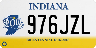 IN license plate 976JZL