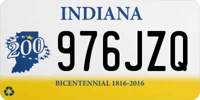 IN license plate 976JZQ