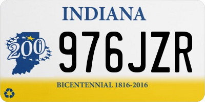 IN license plate 976JZR