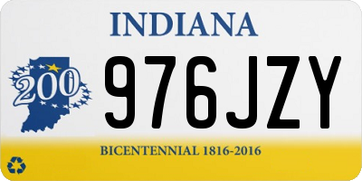 IN license plate 976JZY