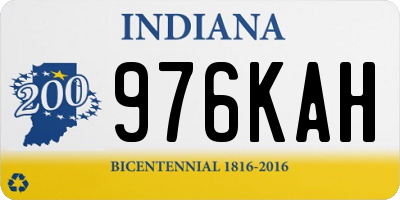 IN license plate 976KAH