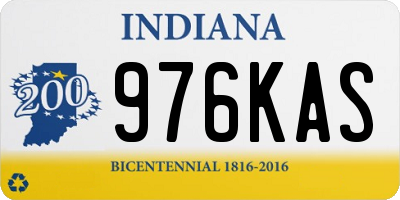 IN license plate 976KAS