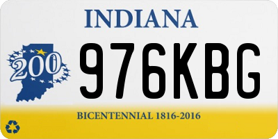 IN license plate 976KBG