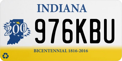 IN license plate 976KBU