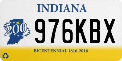IN license plate 976KBX