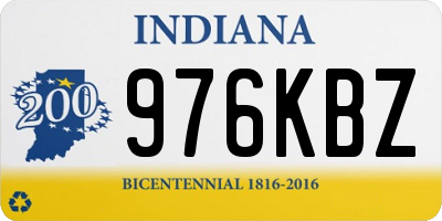 IN license plate 976KBZ