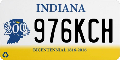 IN license plate 976KCH