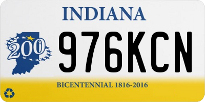 IN license plate 976KCN
