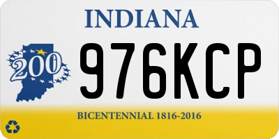 IN license plate 976KCP