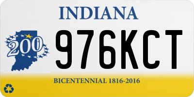 IN license plate 976KCT